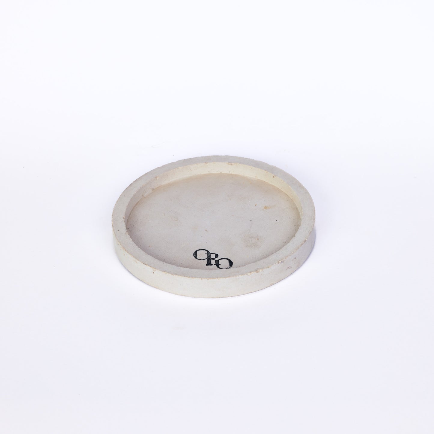 Small round stone plate