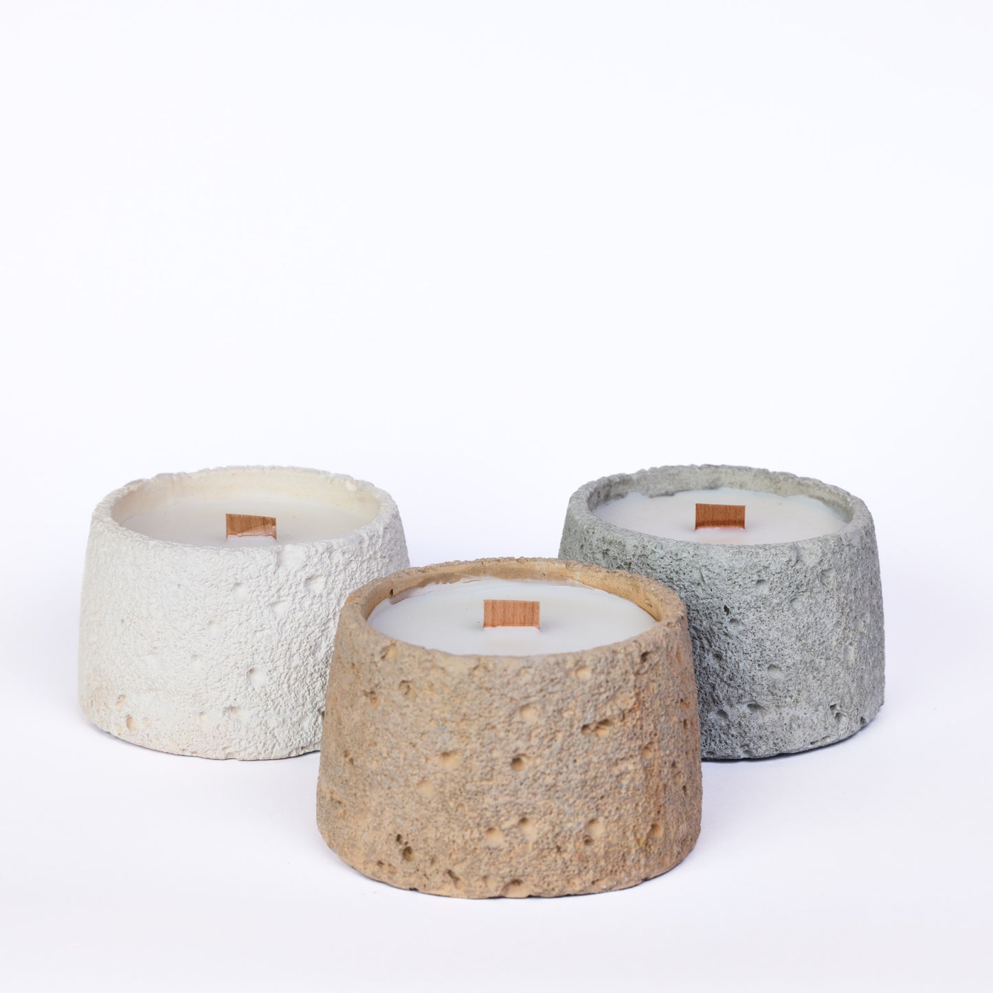 Moon stone candle