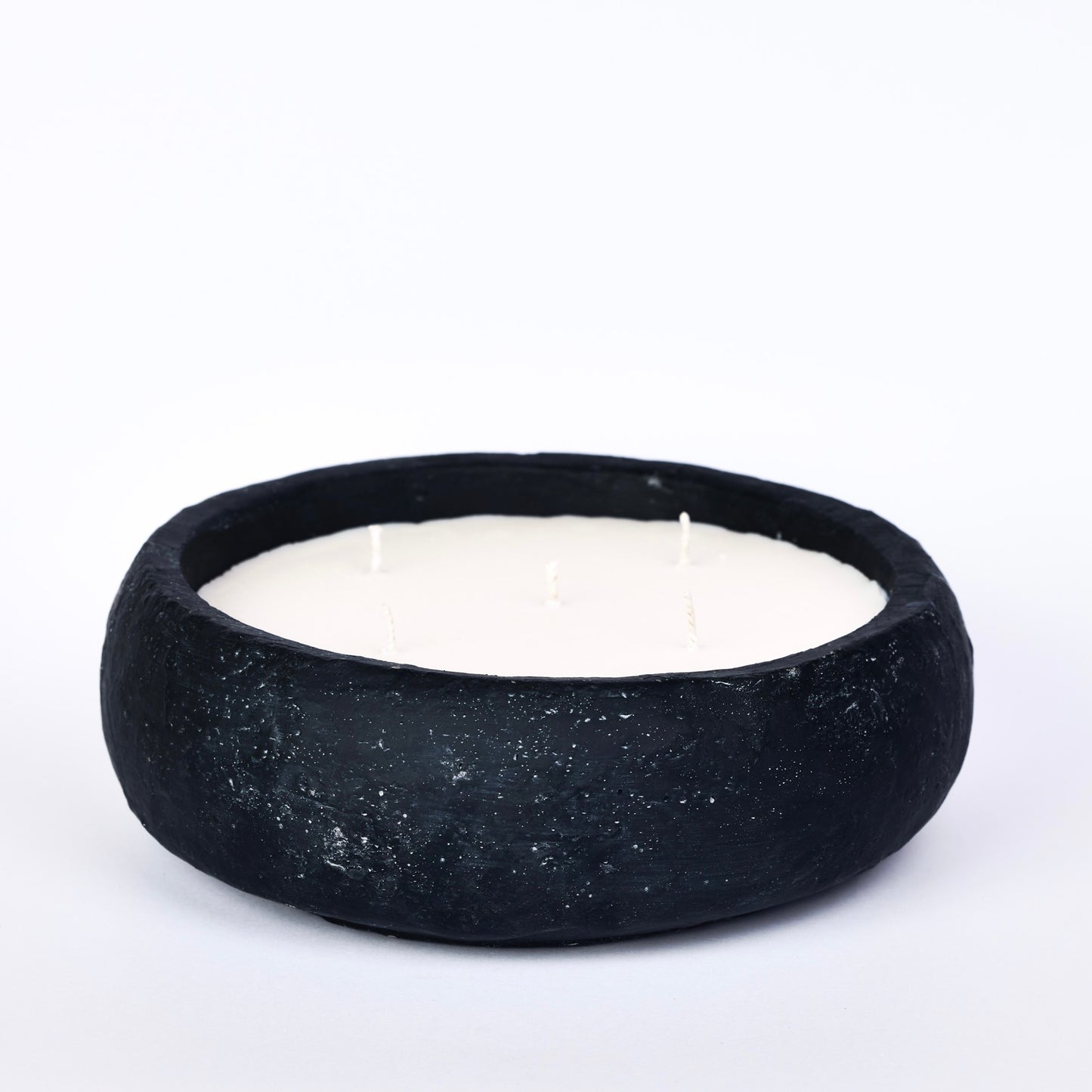 Black plate candle