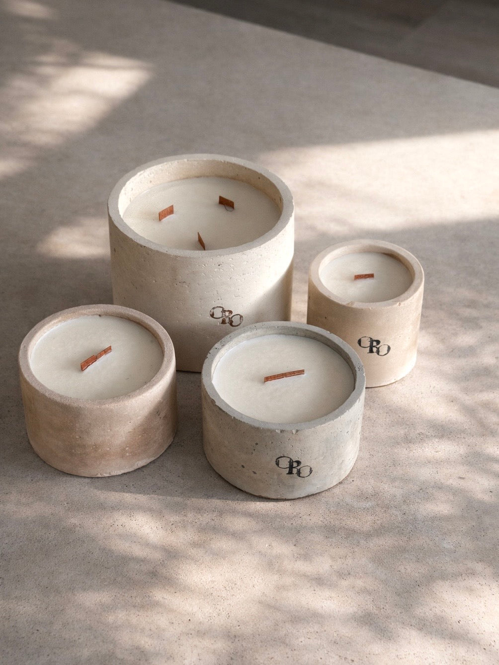 Stone candles
