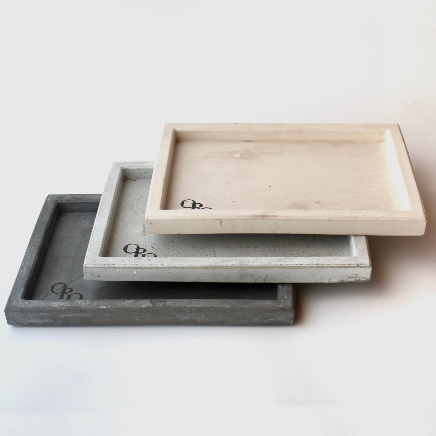 Rectangle concrete tray