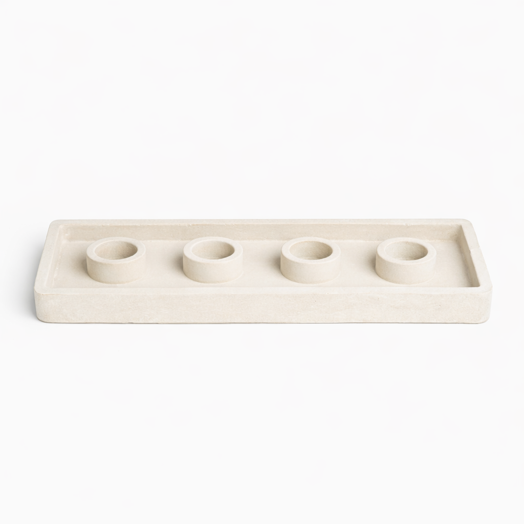 Linear candle holder
