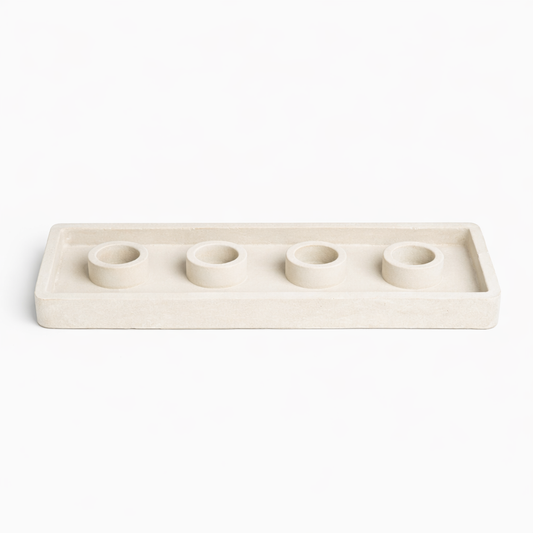 Linear candle holder