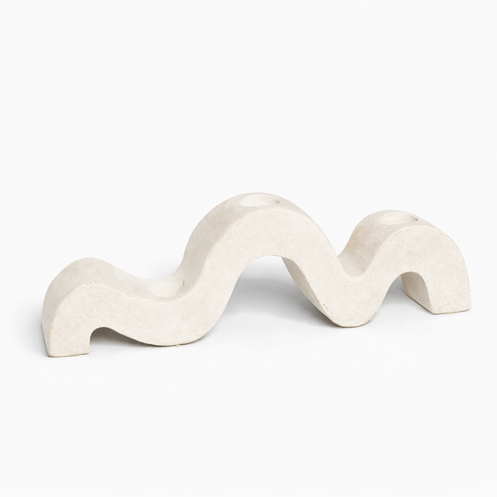 Wave candle holder