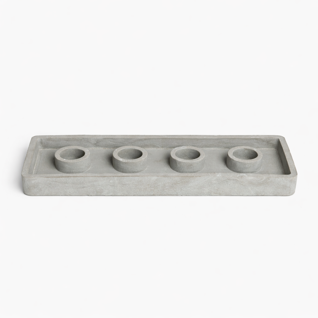 Linear candle holder