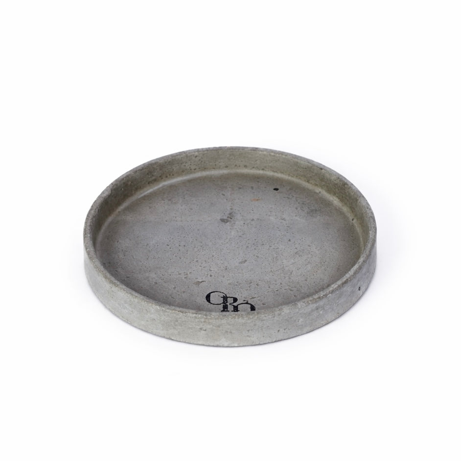 Large round stone plate