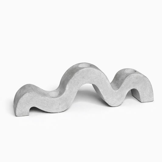 Wave candle holder