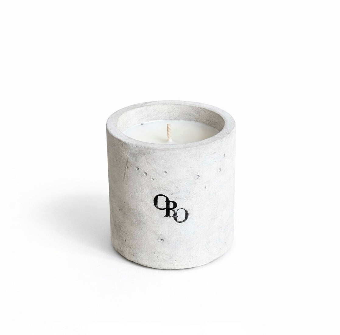 Small stone round candle