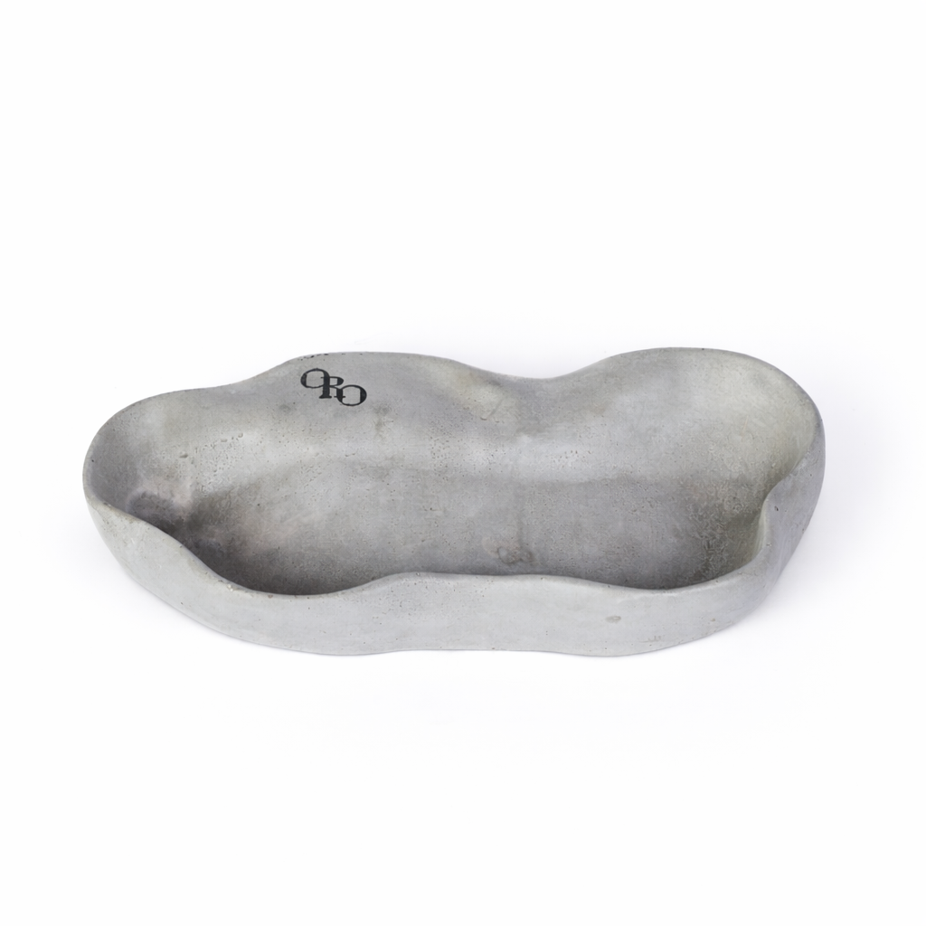 Curved long stone plate