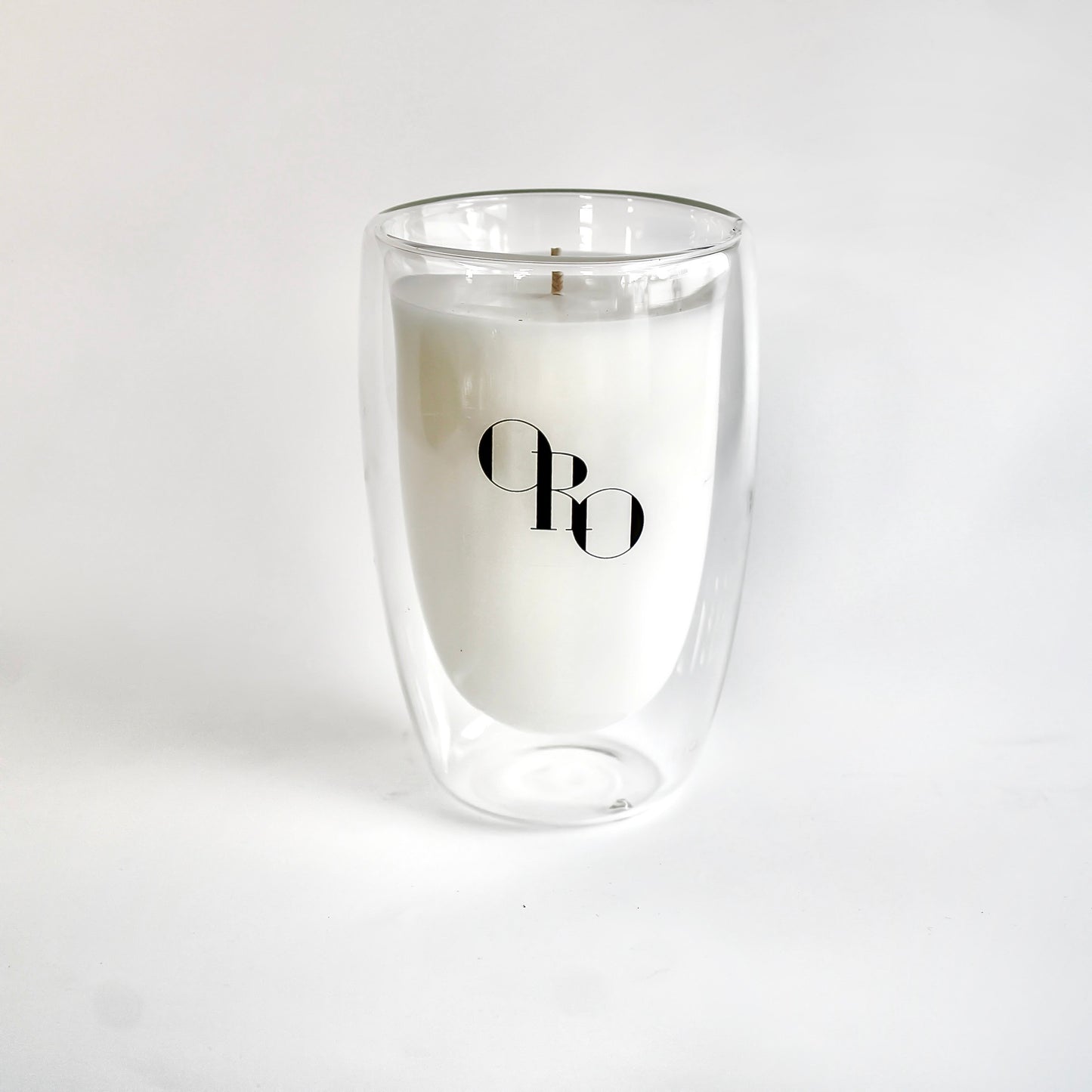 Double glass cup candle