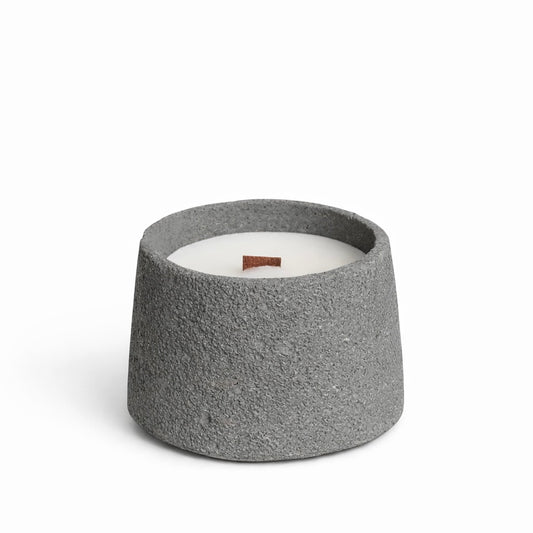 Small moon stone candle