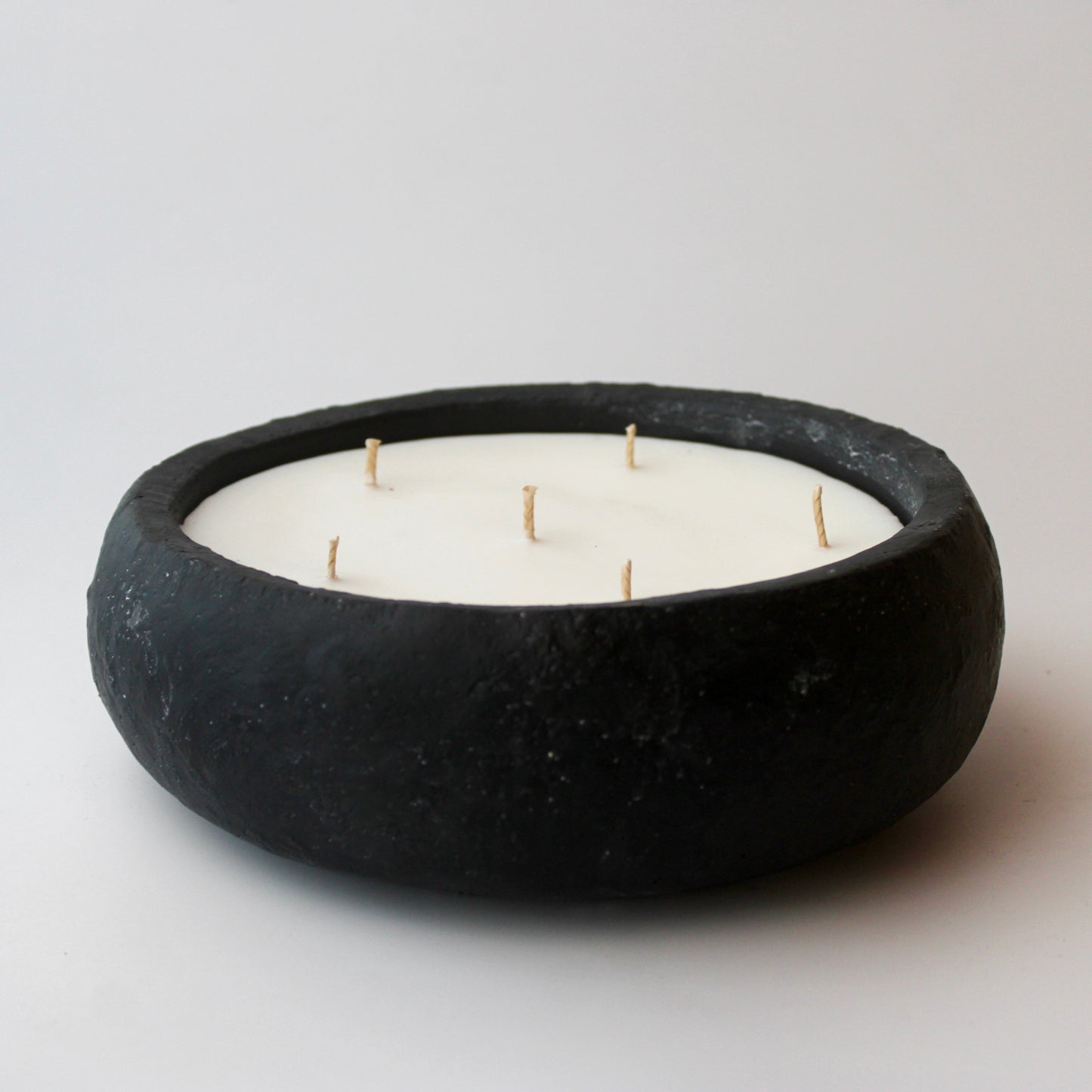 Black plate candle