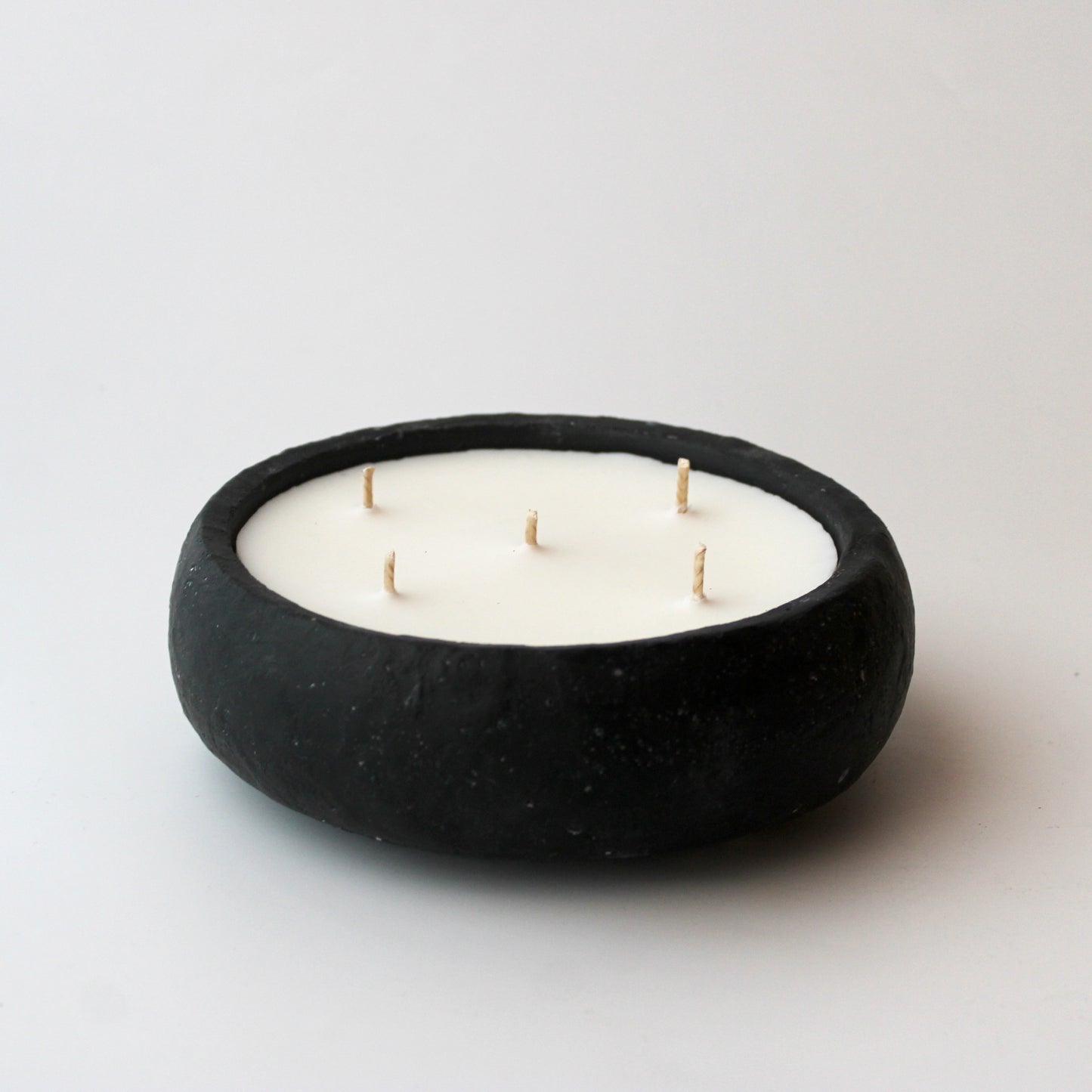 Black plate candle